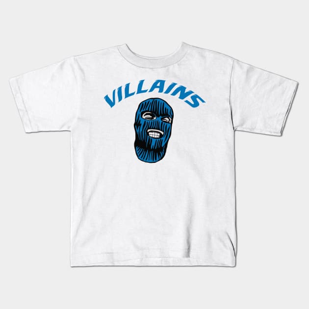 Detroit Villains Kids T-Shirt by Colonel JD McShiteBurger